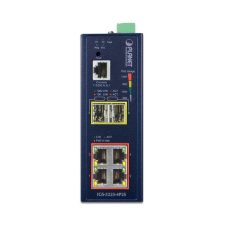 PLANET IP40 Industrial L2+/L4 4-Port PLANET IP40 Industrial L2+/L4 4-Port
