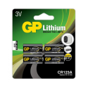 GP Piles Lithium CR123A, pack de 4 