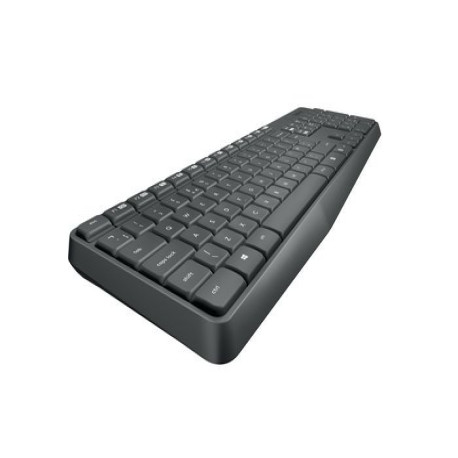 Logitech MK235 clavier Souris incluse Universel USB AZERTY Français Gris