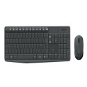 Logitech MK235 clavier Souris incluse Universel USB AZERTY Français Gris