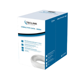 Câble réseau blanc - CAT6 FTP - 305m | W3CAM
