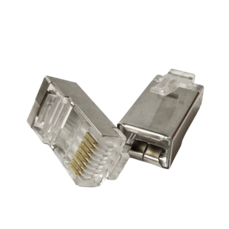 Cosse RJ45 CAT6 Blindé Traversant 50 Pièces
