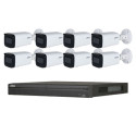 KIT Vidéosurveillance DAHUA 8 Caméras Bullet 4MP + IA + IR 60m