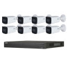 KIT Vidéosurveillance DAHUA 8 Caméras Bullet 4MP + IA + IR 60m