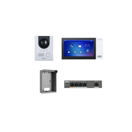 DAHUA KIT PORTIERVIDEO IP BLANC