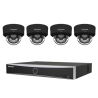 KIT Vidéosurveillance HIKVISION 4 Caméras Noires 4MP ColorVu IA