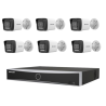 KIT Vidéosurveillance HIKVISION 6 Caméras Bullet Hybrid Light