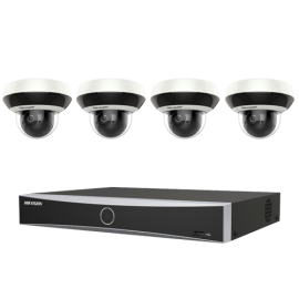 KIT Vidéosurveillance HIKVISION 4 Caméras PTZ 4 MP + IR 20m