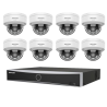 KIT Vidéosurveillance HIKVISION 8 Caméras Dômes 4MP Hybrid