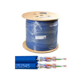 ELBAC CABLE RESEAU U/FTP CAT6A LSZH 500M BLEU
