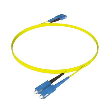 TECLINK JARRETIÈRE OPTIQUE JAUNE OS2 LC/LC DUPLEX LSZH 2 MÈTRES