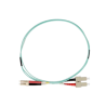 TECLINK JARRETIÈRE OPTIQUE AQUA OM3 SC/LC DUPLEX LSZH 2 MÈTRES