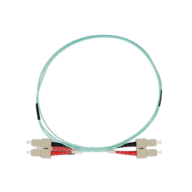TECLINK JARRETIÈRE OPTIQUE AQUA OM3 SC/SC DUPLEX LSZH 2 MÈTRES