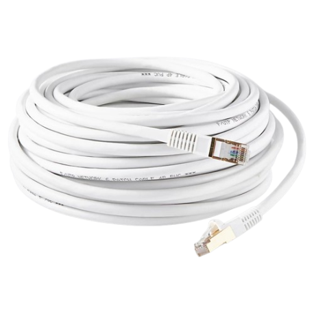 TECLINK CABLE RESEAU AVEC COS RJ45 40M BLANC