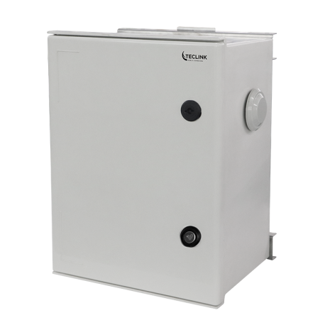 TECLINK COFFRET EN FIBRE DE VERRE 400*300*200 MONTAGE SUR POTEAU