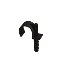 TECLINK SACHET DE 100 ACCROCHES POUR TUBE IRO DE 25MM SIMPLE NOIR