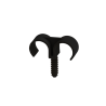 TECLINK SACHET DE 100 ACCROCHES DOUBLE POUR TUBE IRO DE 20MM NOIR