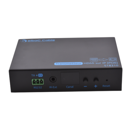 ELBAC ÉMETTEUR HDMI SUR IP - POE  (HDMI-EMET/IP)