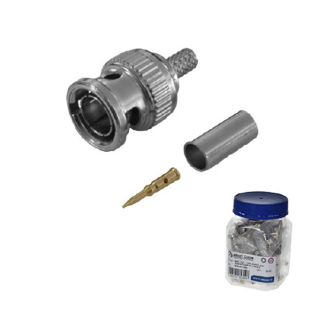 ELBAC BNC HD MALE A SERTIR iDEF61  (BNC-S/IDEF)