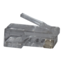 ELBAC BOITE DE 50/CONNECTEUR RJ45 UTP CAT6 TRAVERSANT  (RJ45/CAT6-TRV)