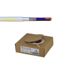 ELBAC CABLE ALARME RIGIDE 3 PAIRES PURE CUIVRE 100M BLANC  (CR6B)