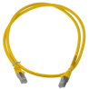 ELBAC CORDON S/FTP CAT6A AWG26 LSZH JAUNE 01M Cordon 1 PC 1m