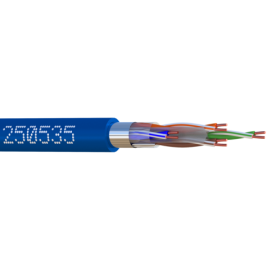 ELBAC CABLE RESEAU F/UTP CAT6 LSZH 100M BLEU