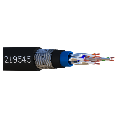 ELBAC CABLE RESEAU U/FTP CAT6A SWB PE 250M NOIR