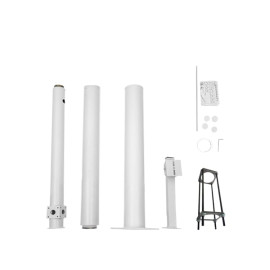 TECLINK POTEAU DE 3 MÈTRES POUR L INSTALLATION DE CAMÉRAS BLANC 