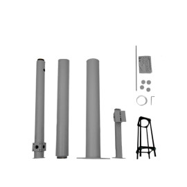 TECLINK POTEAU DE 3 MÈTRES POUR L INSTALLATION DE CAMÉRAS GRIS