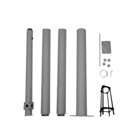 TECLINK POTEAU DE 6 MÈTRES POUR L INSTALLATION DE CAMÉRAS GRIS