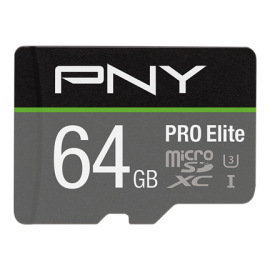 Carte microSD PNY PRO Elite 64Go Class 10 U3 V30