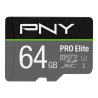 Carte microSD PNY PRO Elite 64Go Class 10 U3 V30