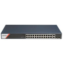 Switch PoE manageable Hikvision DS-3E1528HP-SI-24P2T2F - 24 ports Gigabit, 2 SFP fibre, rack 1U métal