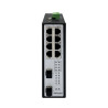 Switch PoE industriel Hikvision DS-3T2510P 8 ports Gigabit - boîtier métal IP40 DIN rail