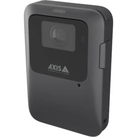 Caméra piéton AXIS W111 Body Worn Camera - boîtier compact noir avec objectif intégré