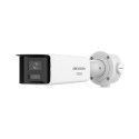 Caméra bullet Hikvision DS-2CD3T87G3P - boîtier métal gris avec double objectif et micro intégré