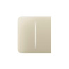 Panneau tactile Ajax SideButton 2 gang ivoire - finition claire tactile sans contact