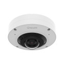 Caméra fisheye Hanwha XNF-A8014RV dôme blanc aluminium objectif fixe 1.76mm