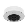 Caméra fisheye Hanwha XNF-A8014RV dôme blanc aluminium objectif fixe 1.76mm