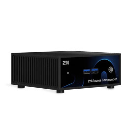 Boîtier serveur 2N Access Commander Box 2.0 - mini-PC noir compact sans ventilateur