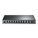 Switch TP-Link TL-SL1311MP - boîtier noir compact 8 ports PoE+