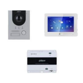 Kit portier vidéo DAHUA KTD01L(S)/VTO2202F-P-S3/VTH5422HW