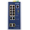 Switch PoE+ PLANET IGS-5225-8P2T2S industriel géré | W3CAM