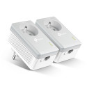 TP-LINK TL-PA4015P KIT AV600 - Kit de 2 CPL AV 600 Mbps avec prise intégrée