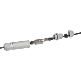 Coupleur de cable RJ45 femelle-femelle - IP66