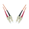 MicroConnect Optical Fibre Cable, SC-SC, Multimode, Duplex, OM1 (Orange), 3m