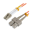 Câble à fibre optique MicroConnect, LC-SC, multimode, duplex, OM1 (orange), 3 m