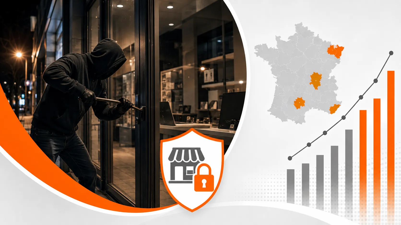 Cambriolages de commerces et de locaux professionnels Cambriolage d'un commerce, effraction d'un local professionnel la nuit