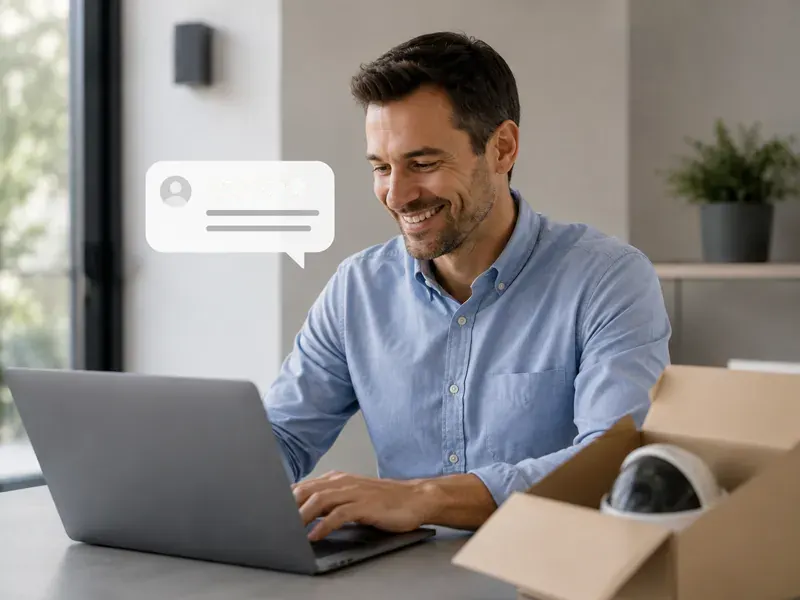 Client satisfait d'une installation W3CAM